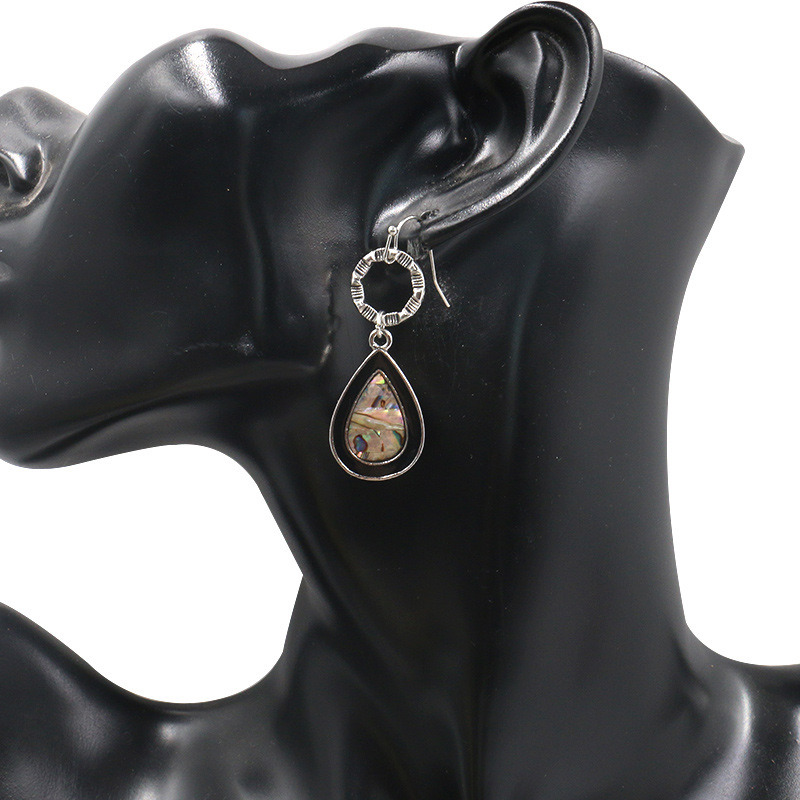 Creative Trendy Jewelry Water Drop Shell Pendant Drop Earrings
