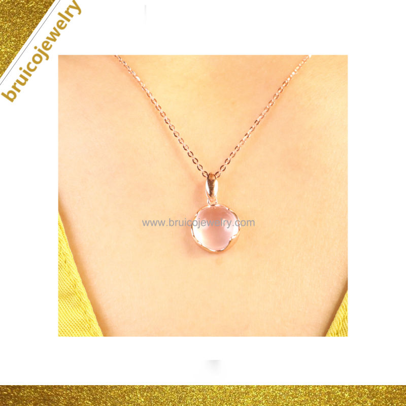 Cute Human Designed Silver Imitation Pendant Necklace for Ladies