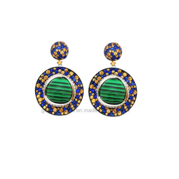 Malachite 925 Silver Ring/Pendant/Earrings Fashion Jewelry Set