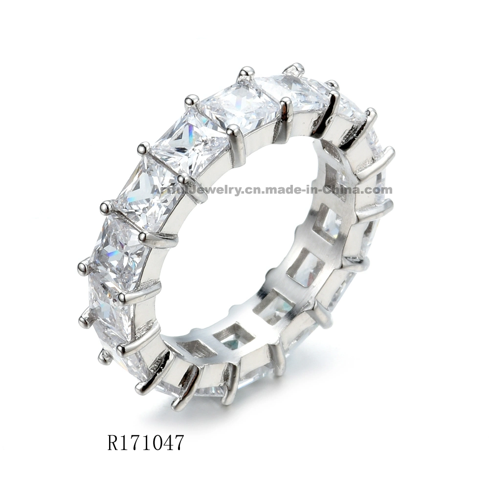 New Type Prong Set Silver Ring Fashion Jewelry Fashion Ring