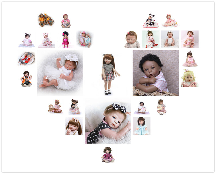 Reborn Baby Doll Girl 22 Inch Full Body Silicone Cute Lifelike Handmade Doll