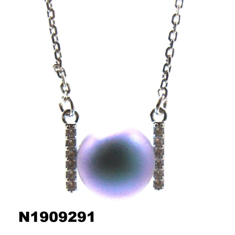 Hot Sale Fashion Necklace with Pearl Silver Necklace Fashion Jewelry