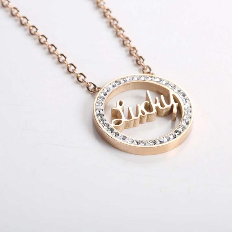 Letter Necklace Delta Sigma Theta Jewelry Rose Gold Plate Necklace