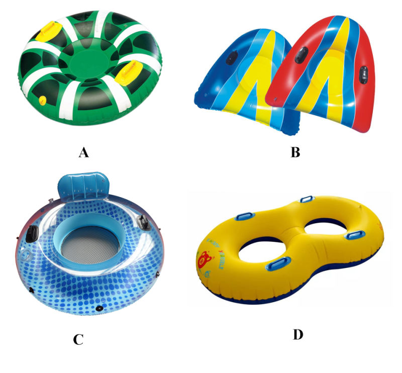 Triangle Shaped Inflatable Snow Tube with OEM Printing