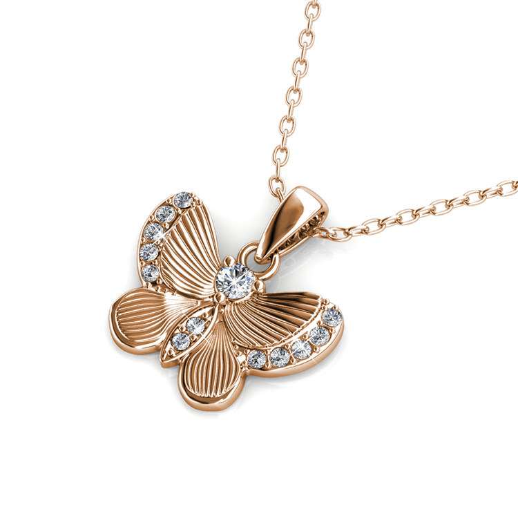 Chrysalis Butterfly Pendant Womens Necklace Fashion Pendant