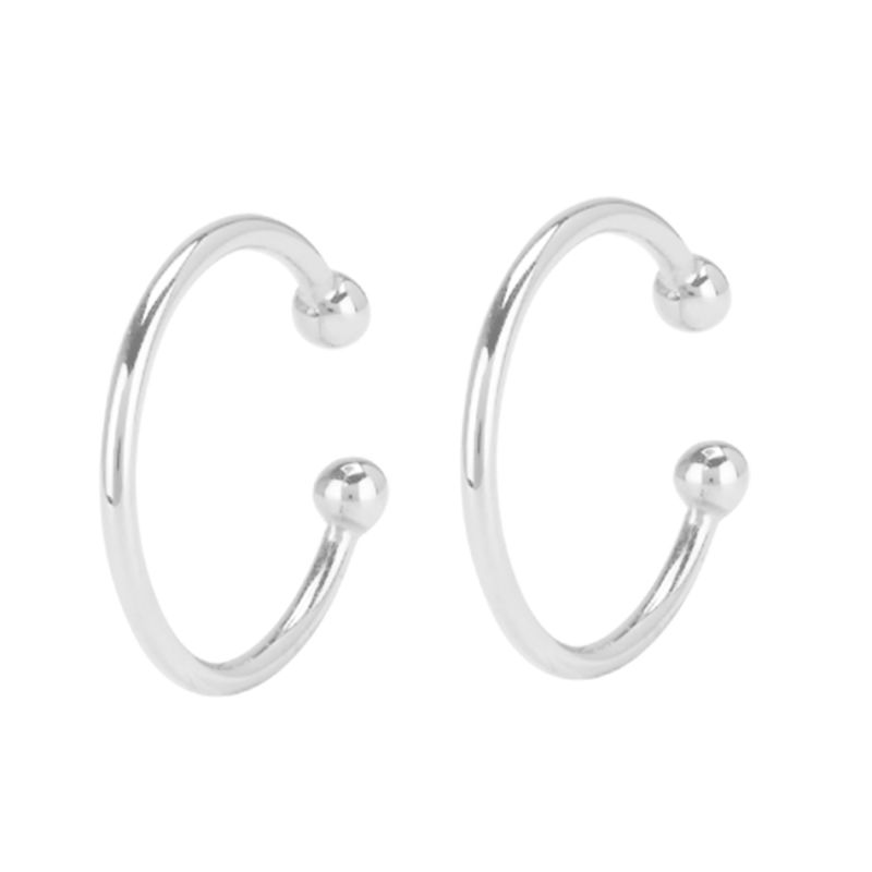 Hot Sale 925 Sterling Silver Jewelry Minimalist 18K Gold Plated Classic Essential Ear Cuff Earring