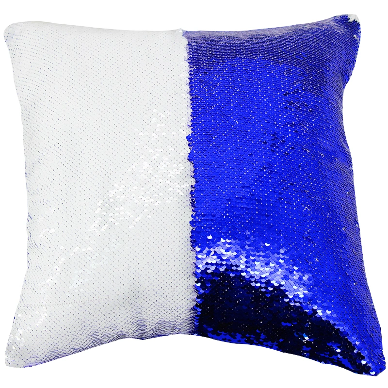 Sublimation Mermaid Sequin Flip Pillowcase-Pearl White