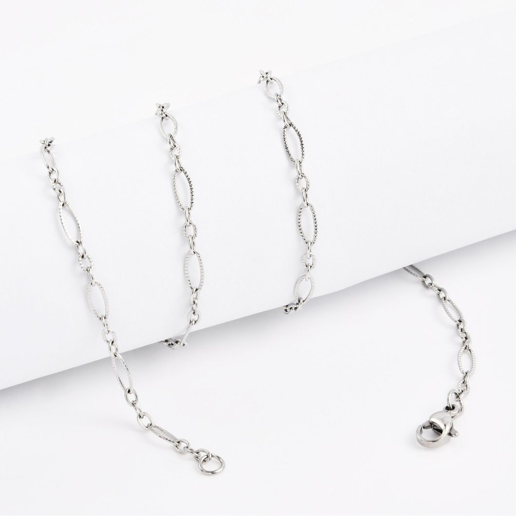 316L Stainless Steel Necklace Gold Plated Necklace Anklet Bracelet Jewellery Chain Fashion Necklace for Jewelry Making