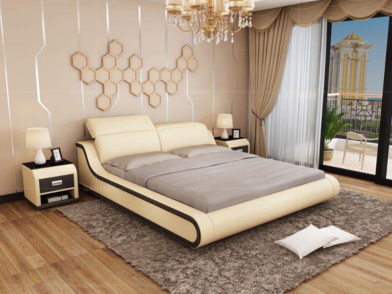 High Grade Leather Headboard Latest Leather Bed for Home Bedroom