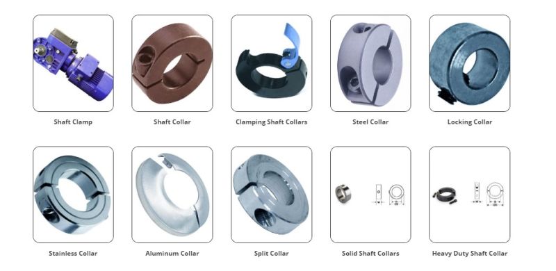 Shaft Locking Collars Aluminum Clamping Threaded Shaft Collar Set Factory