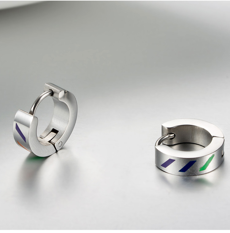 Hot Selling 2019 Style Stainless Steel Earrings Womens Crystal Earrings Hoop Earrings