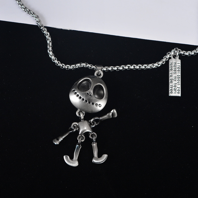 Personalized Boasted Skull Hip-Hop Pendant Necklace Hiphop Necklace