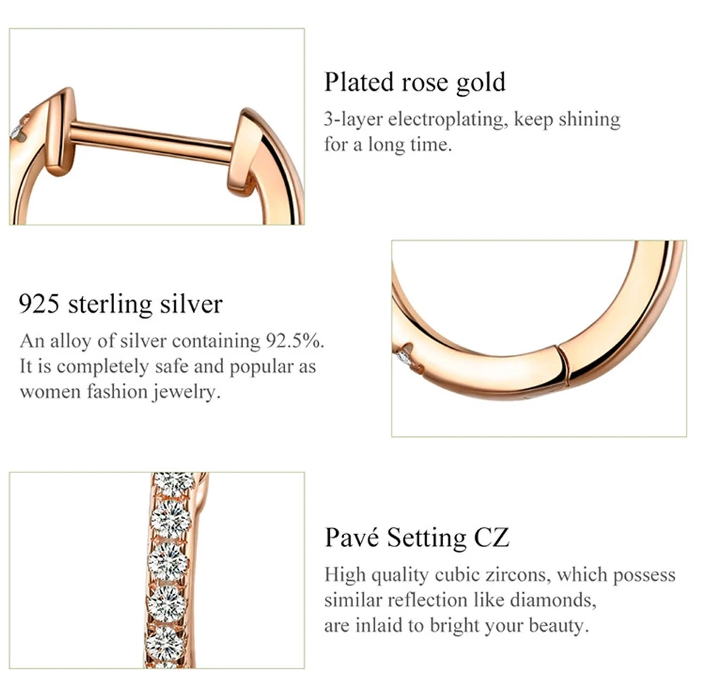 14K Gold Plated Cubic Zirconia Cuff Earrings Huggie Stud