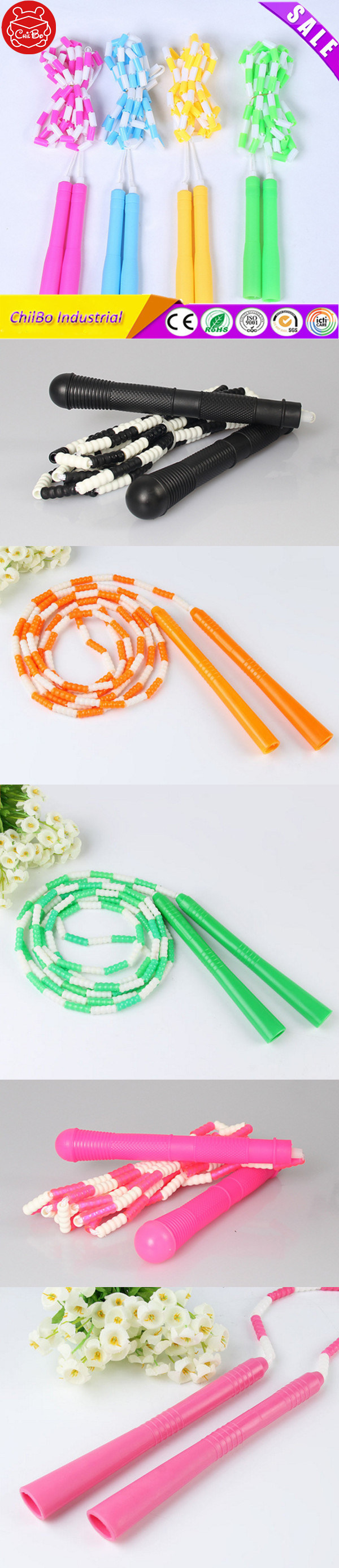 Sporting Beaded Jump Rope Education Toy for Kids