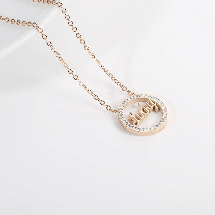 Letter Necklace Delta Sigma Theta Jewelry Rose Gold Plate Necklace