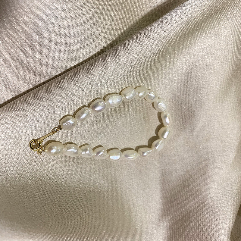 100% Natural Freshwater Pearl Bracelets Natural Pearl Bracelet for Women Cuff Bracelet