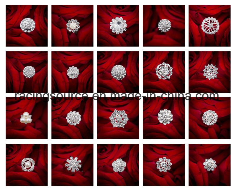 Rhinestone Floral Ornament Jewelry Pin Wedding Bridal Bouquet Jewelry