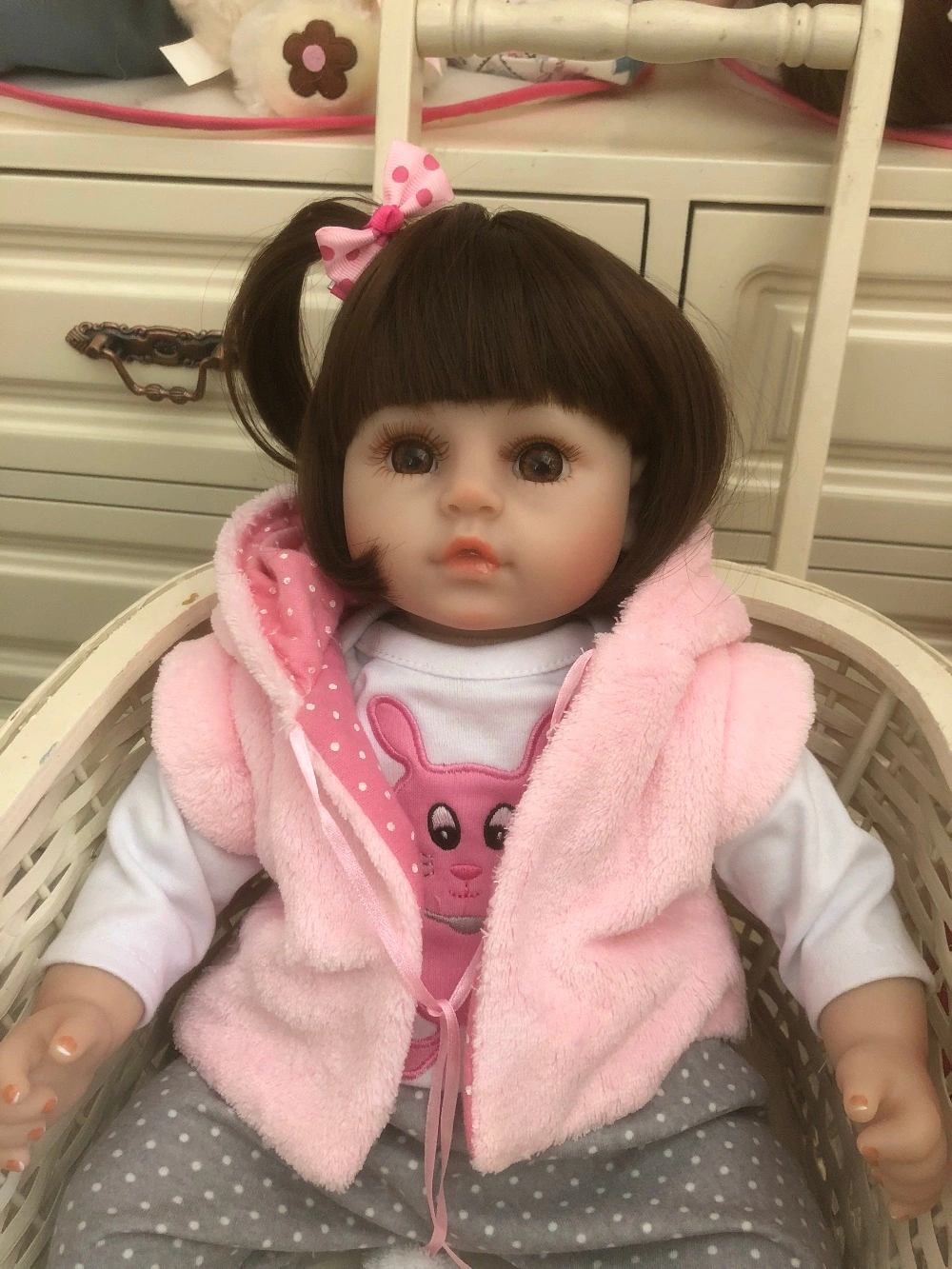 47 Cm Silicone Reborn Super Baby Lifelike Toddler Baby Bonecas Kid Doll Bebes Reborn Brinquedos Reborn Toys for Kids Gifts