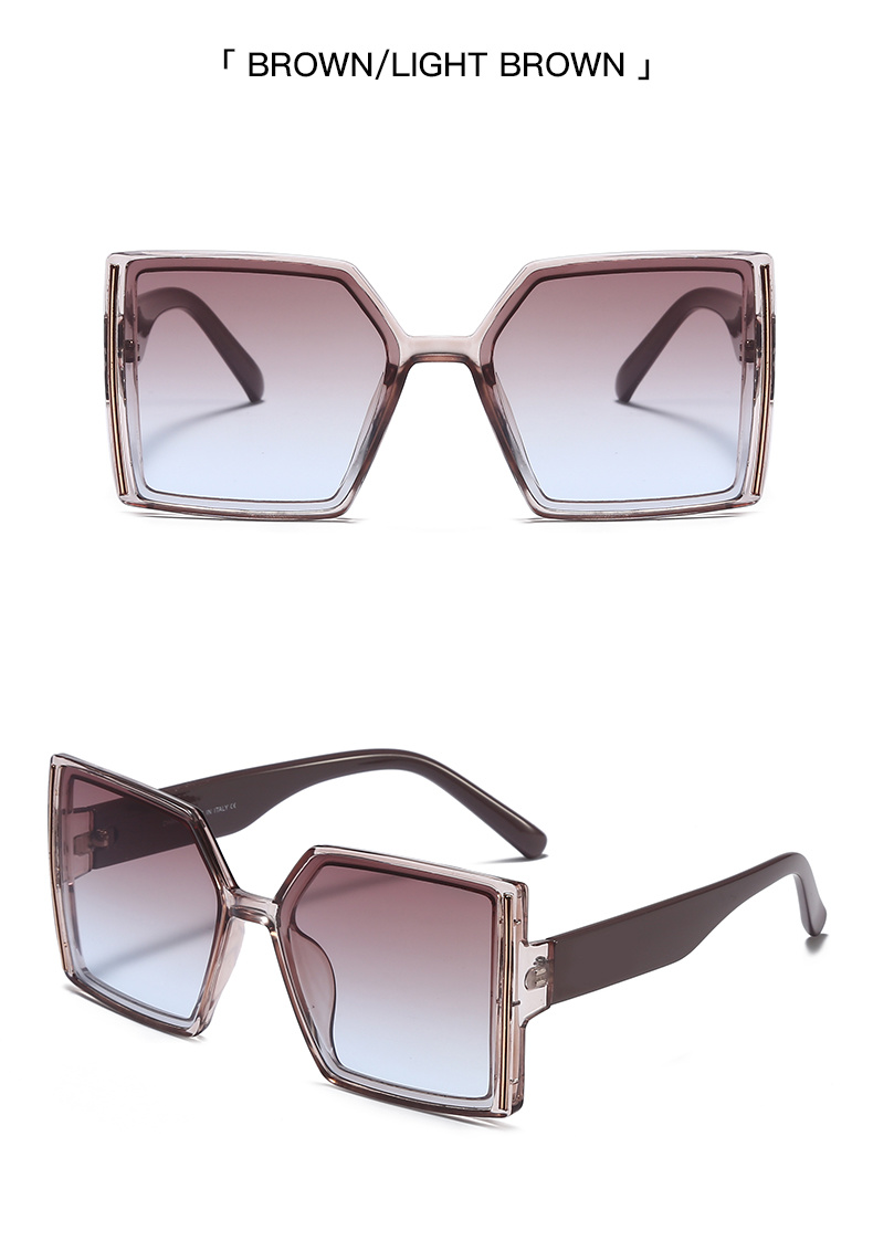 Wide Lens Spy Gold Chain Sunglasses for Women Brands 2021 Hidden Sunglasses