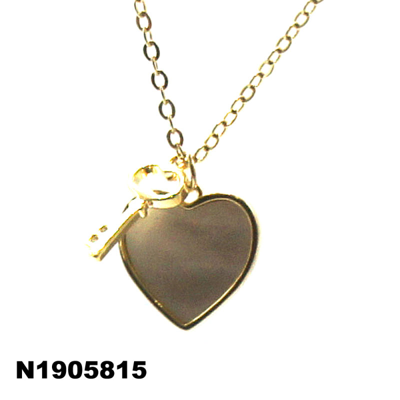 Fashion Girl 18K Gold Plated Silver Necklace Fashion Necklace Jewelry Shell Necklaces