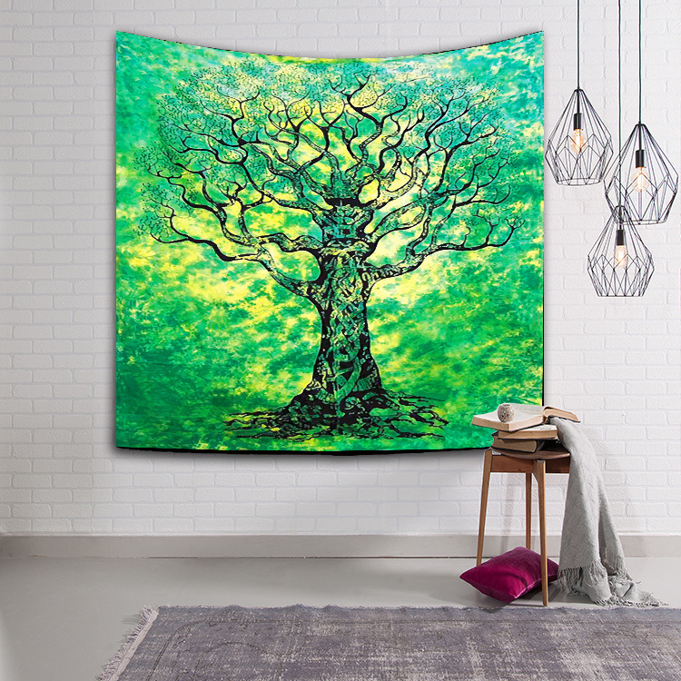 Tree of Life Psychedelic Wall Hanging Elephant Tapestry Esg10402