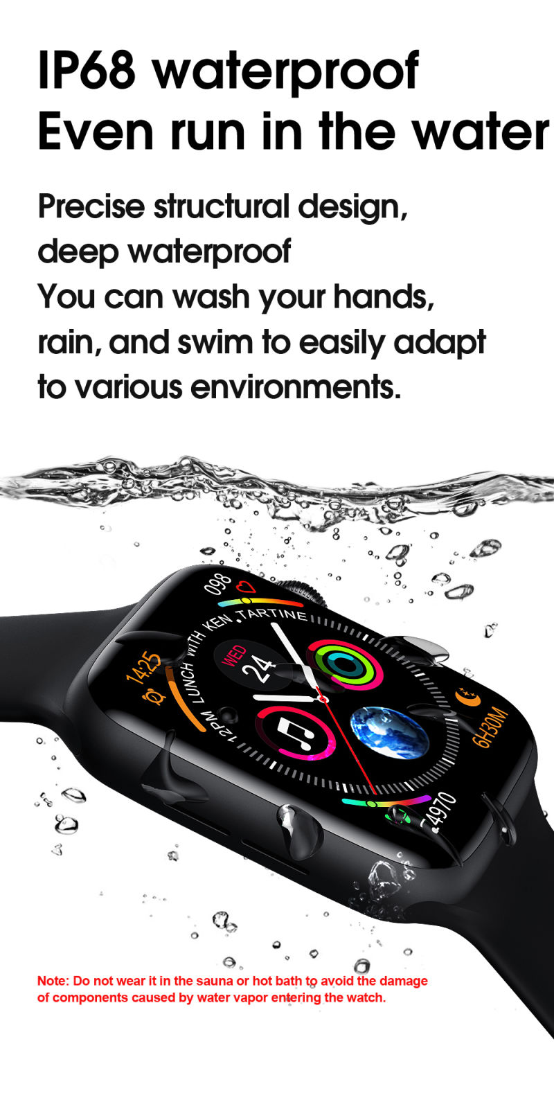 TFT Sports Smart Health Watch Digital Bracelet Bracelet