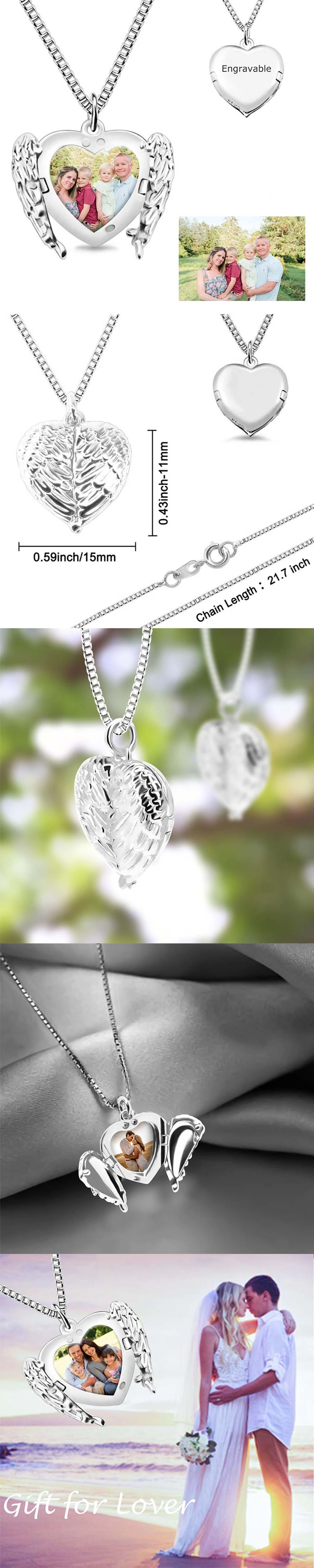 Fashion High Quality Jewelry Choker Angel Heart Necklace Pendant, Wholesale Necklace