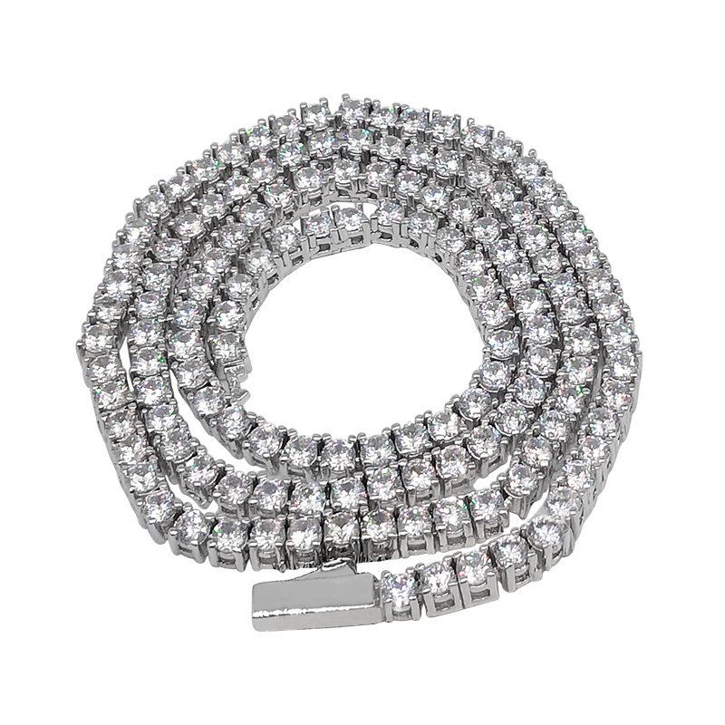 925 Silver Jewellery Women Man Tennis Bracelet Necklace Fashion Jewelry