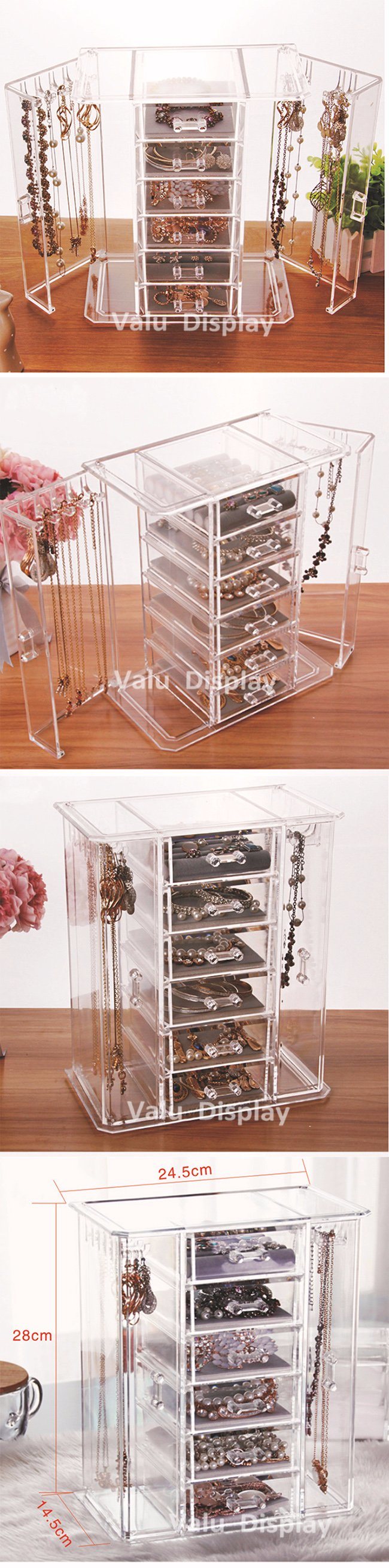 Acrylic Jewelry Case, Jewelry Storage Display, Acrylic Boxes