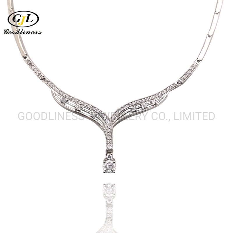 New Design Gold Plated 925 Silver Necklace for Women