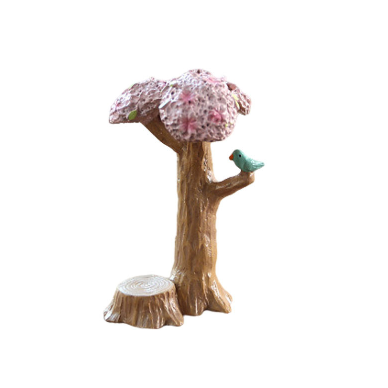 H02 Beautiful Wholesale Resin Mini Green Tree Lovely Decor for Miniature Garden