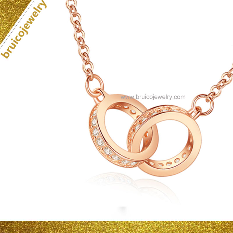 Fashion Necklace Chain Rhodium Color Necklace Gold Jewelry Design Silver Necklace for Women
