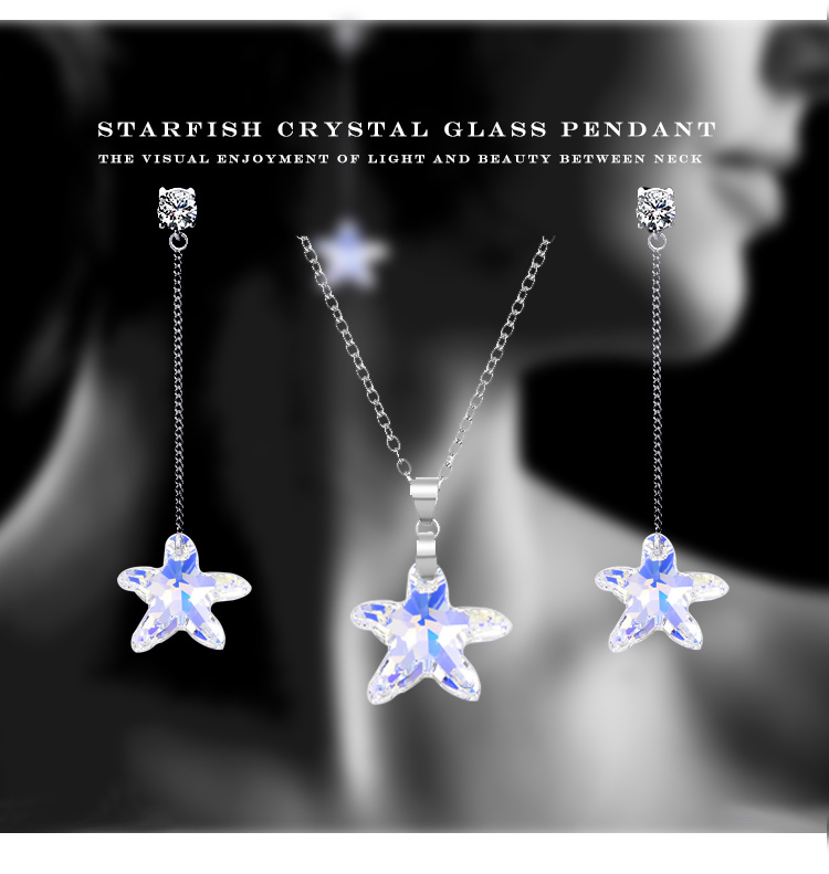 Popular Shiny Crystal Pentagram Pendent for Necklace