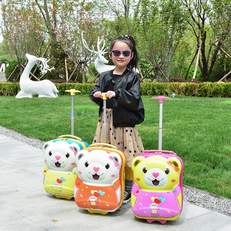 ABS Kids Children School Luggage Trolley Suitcase for Child