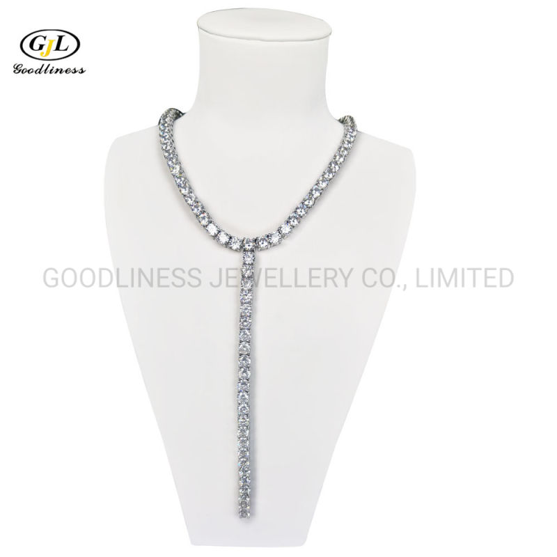 Iced out Diamond Chain CZ Tennis Necklace for Women