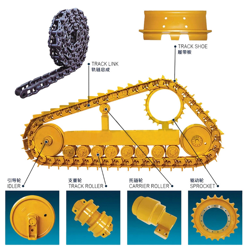 Customized Excavator Track Chain and Track Link Assembly PC240