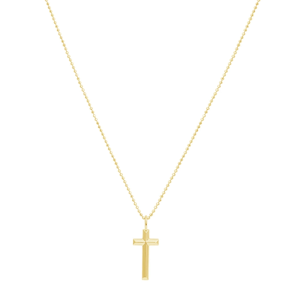 Wholesale Hot Jewelry Gift 925 Sterling Silver 18K Gold Plated Cross Necklace