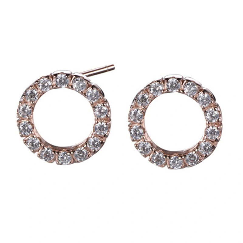 2021 New Silver or Brass Elegant Star Stud Earrings for Girls