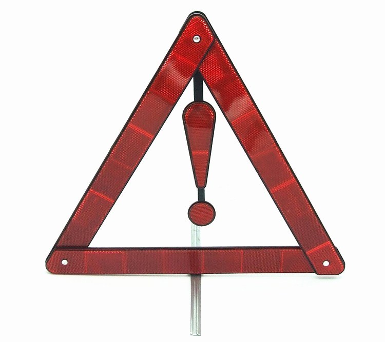 Mini Red Reflective Traffic Warning Triangle Road Triangle