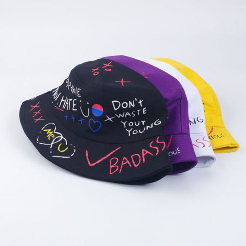 Customized Hip Hop All Over Full Printing Sweetweat Hip Hop Bucket Hat