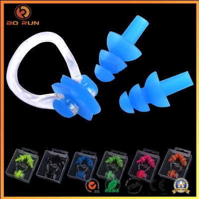 Boxed Silicone Rubber Nose Clip and Ear Plug with Super Soft Touch