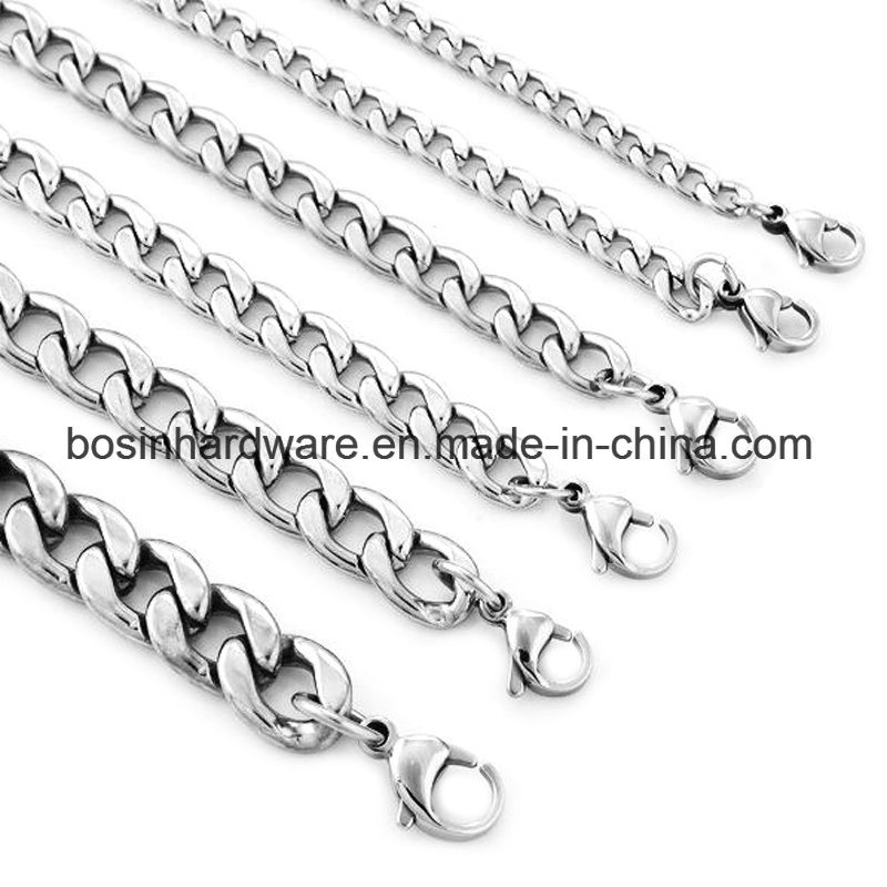 Stainless Steel Jewelry Cuban Curb Link Chain Necklace