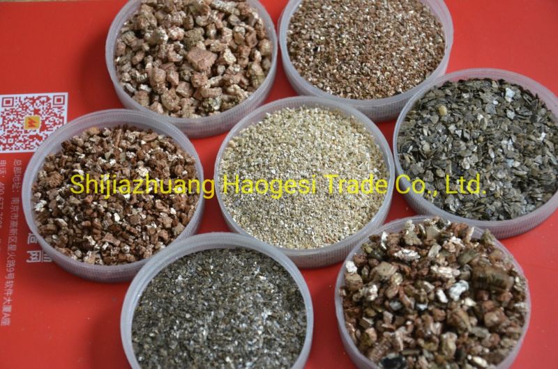 Golden Crude Vermiculite Golden and Silvery Expanded Vermiculite