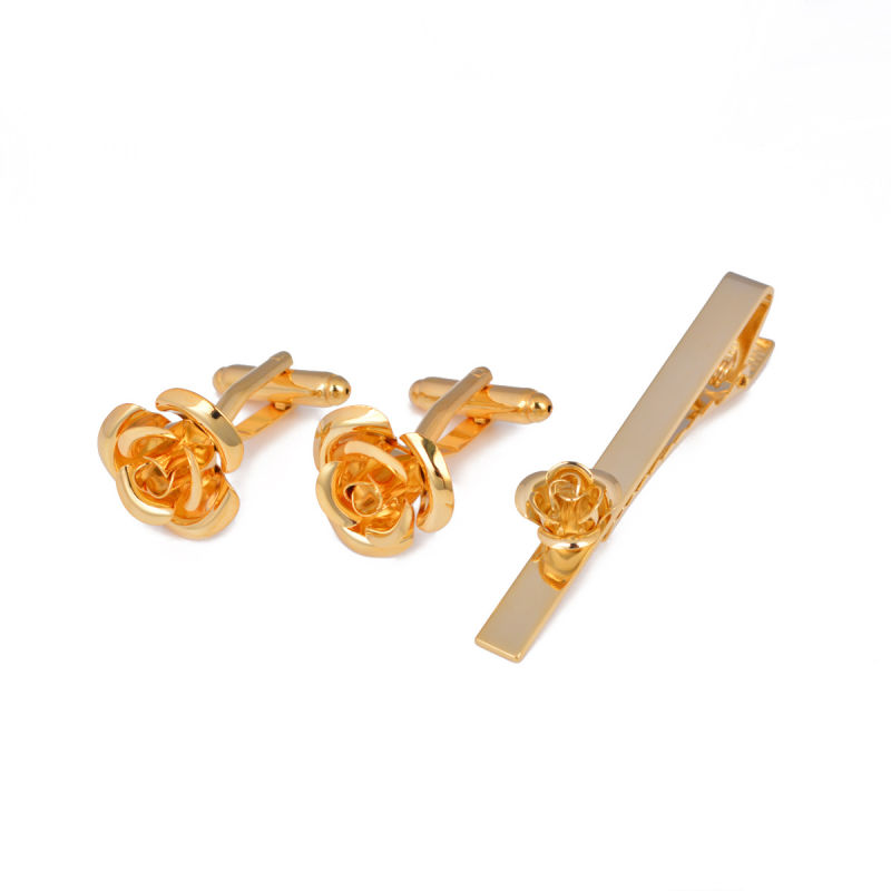 Gold Plating Tie Clip with Chain for Sale