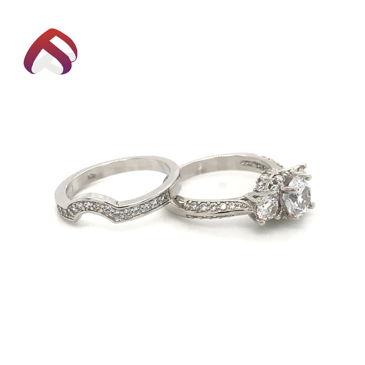 New Style 925 Sterling Silver Wedding Ring CZ Jewelry