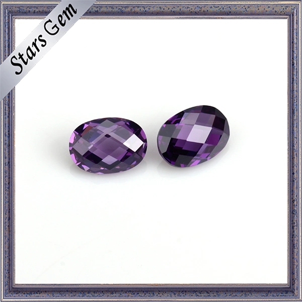 Fashion Jewelry Set Various Oval Checker Cut Cubic Zirconia