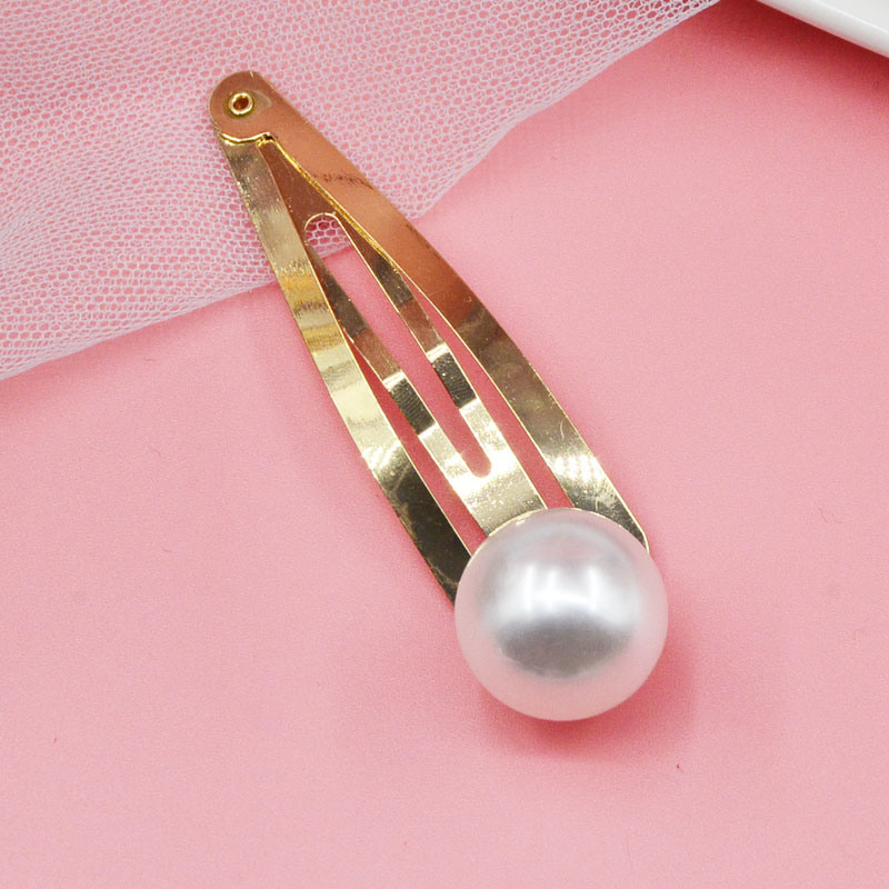 High Quality Handmade Women Wedding Jewelry Bb Hair Clipsmetal Gold Hairpin Pearl Hair Clips for Girls
