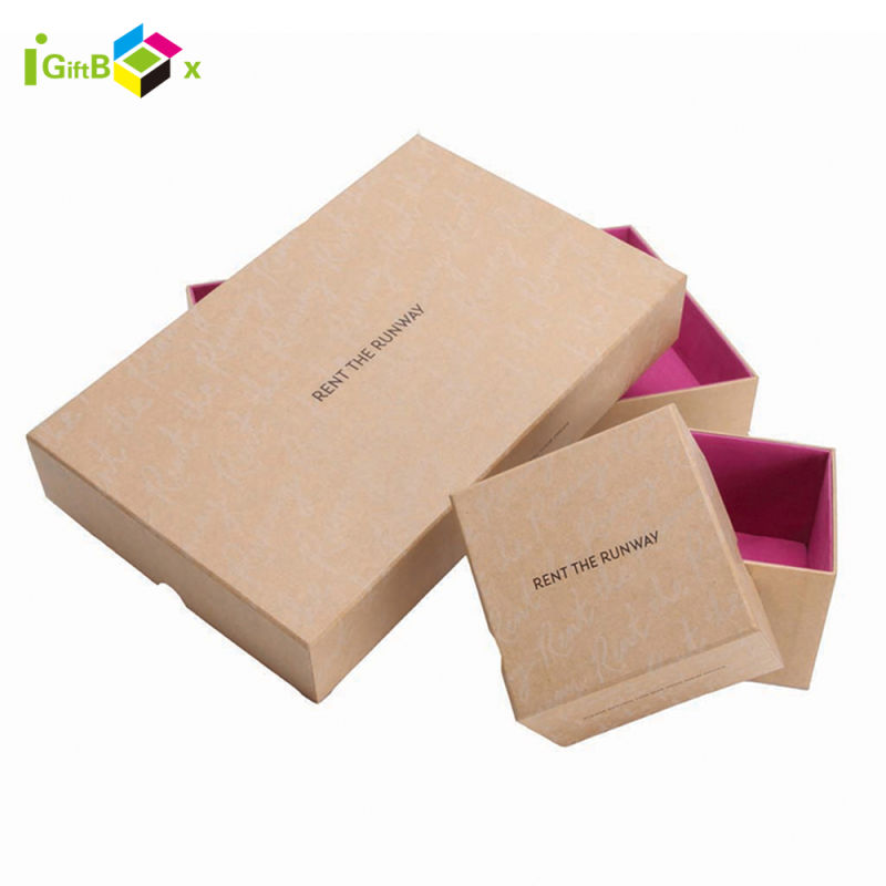 Big Size Cardbaord Jewelry Packaging Set Ring Necklace Earring Paper Box Packed Display Paper Gift Jewelry Box