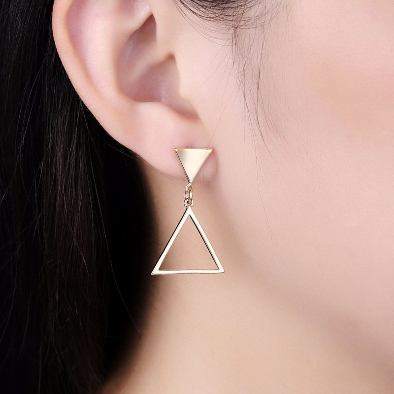 Copper Material Gold Plated Fashion Design Women Earrings Drop Hotsale