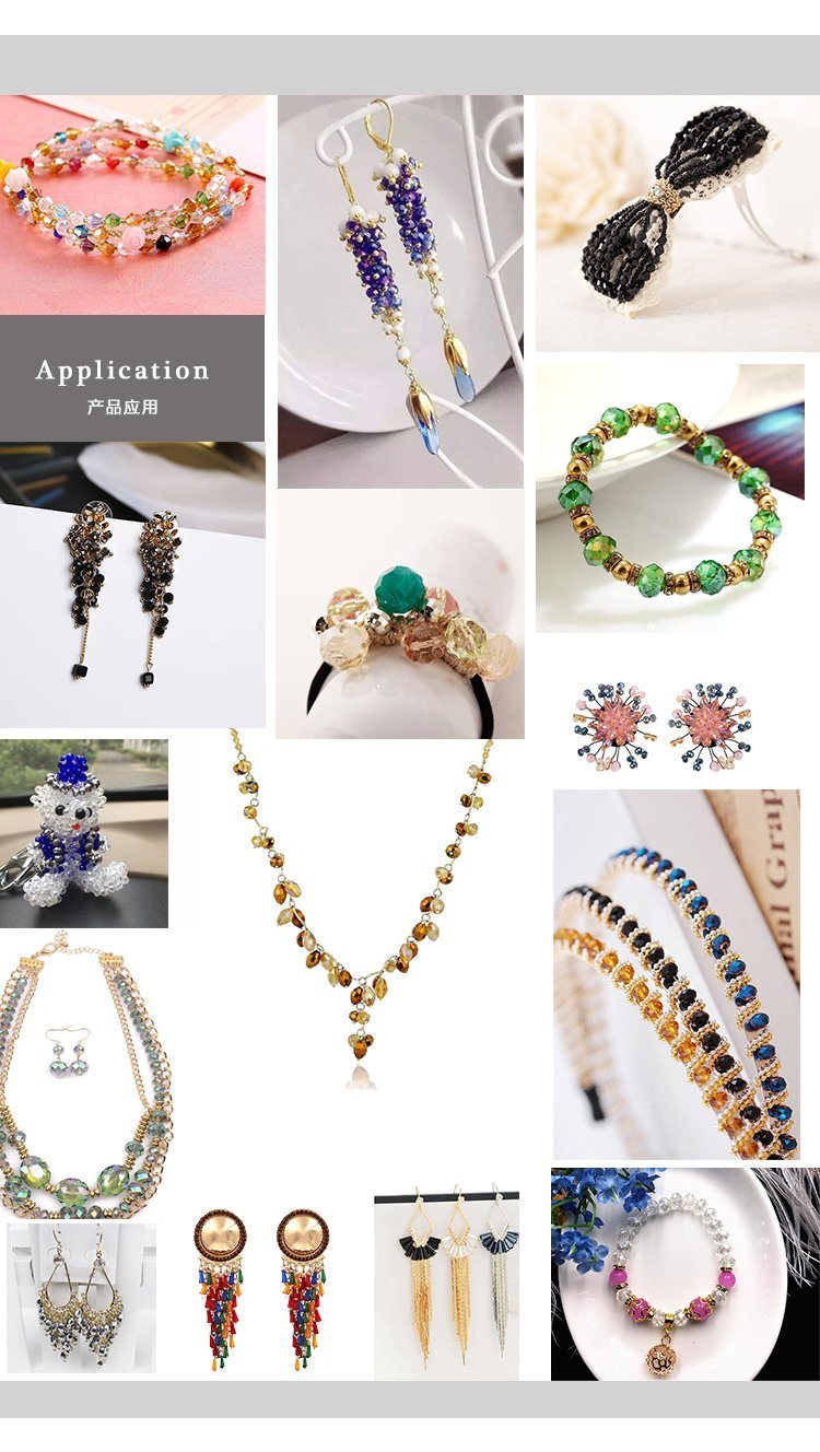 Fancy Round Glass Beads Jewelry and Glass Beads